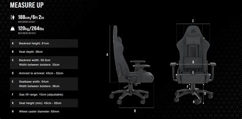 Corsair TC100 RELAXED Fabric Black Grey Gaming Chair CF 9010052 WW