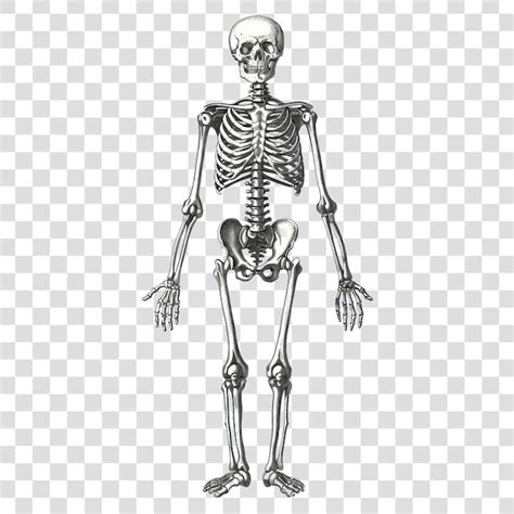 Ilustra O Detalhada Da Anatomia Do Esqueleto Humano Em Png Psd