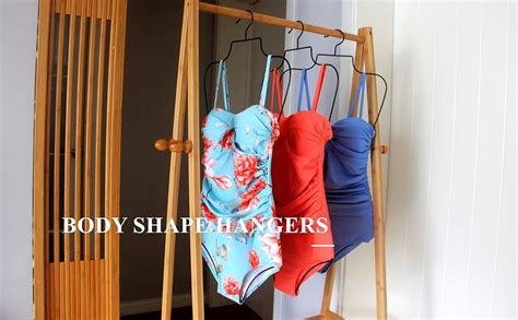 Amazon SYNHOZZ Black Wire Body Shape Display Hangers Lingerie Hangers Black Pack Metal