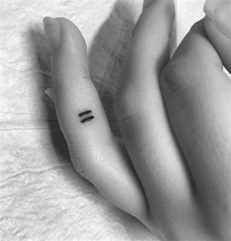 What Does Equal Sign Tattoo Mean? | TattooAdore