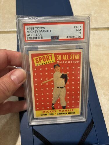 Topps All Star Mickey Mantle Nm Psa Ebay Authentication Ebay