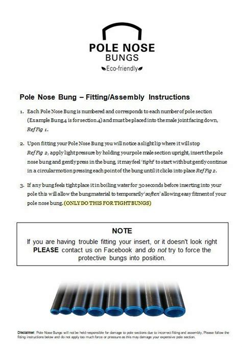 Pole Nose Bungs Tkab Top Kit Alignment Bung Ebay