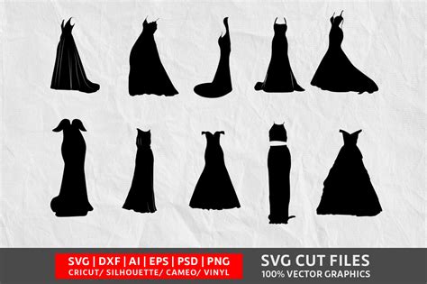 118 Wedding Gown Svg Svg Png Eps Dxf File