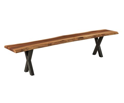 Xavier Bench Amish Solid Wood Benches Kvadro Furniture