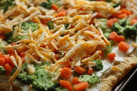 Veggie Pizza With Hidden Valley Ranch And Cream Cheese