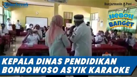 Kepala Dinas Pendidikan Bondowoso Asyik Karaoke Dengan Perempuan