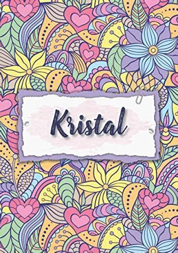 Kristal Cuaderno A Nombre Personalizado Kristal Regalo De