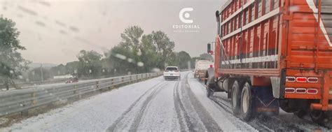 Granizada Sorprende A Habitantes De Lagunillas Una Camioneta Sufre