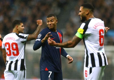 Un Psg Peu Inspir Et Un Mbapp Transparent Sombrent Newcastle En