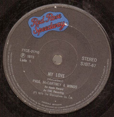 Paul Mccartney And Wings My Love The Mess 1973 Vinyl Discogs