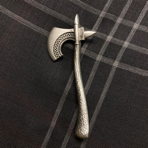 Medieval Axe Pewter Kilt Pin Etsy