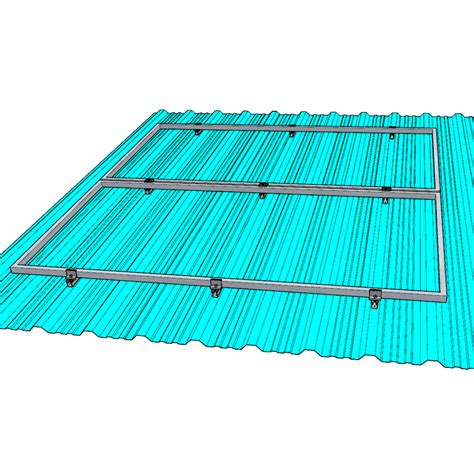 Kit Estructura Coplanar Para Chapa M Dulo En Horizontal Seissolar