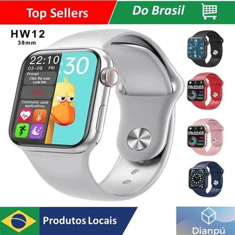 Smartwatch hw12 iwo série 6 relógio inteligente 40mm tela pequena hw12