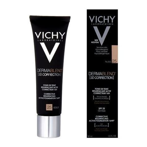 VICHY DERMABLEND KOREKTA 3D Podkład wyrównujący powierzchnię skóry odcień 25 nude 30 ml