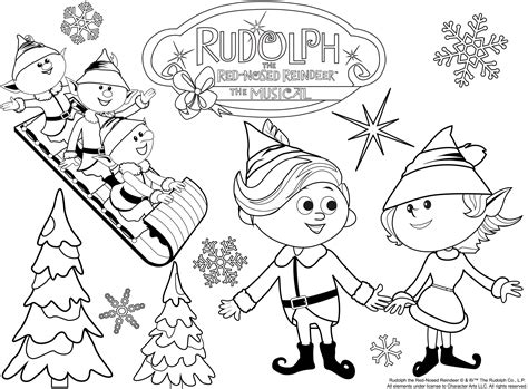 Abominable Snowman Rudolph Coloring Pages