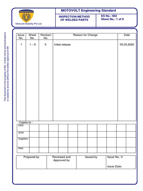 Welding Parts Inspection Standard | PDF | Construction | Welding