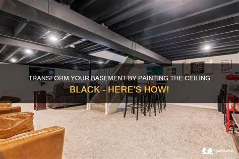 Transform Your Basement By Painting The Ceiling Black - Here's How ...