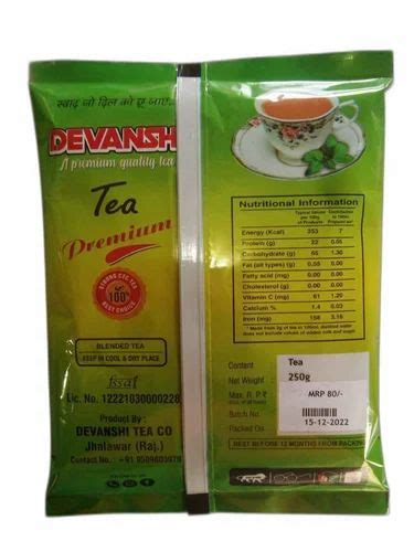 Ctc Black G Devanshi Gold Tea Packaging Type Packet Granules At