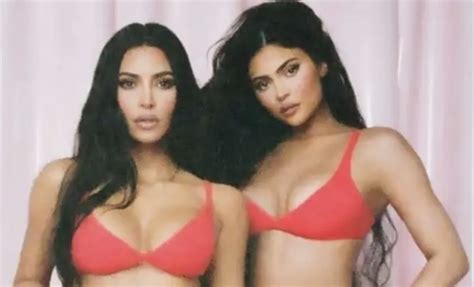 Kendall Kylie Jenner And Kim Kardashian Go Wild By Showing Off Curves In Red Skims Lingerie