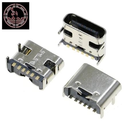 Jual Soket Micro Usb 6 Pin 6p Type C Mikro 31 Konektor Female Smt Pcb Diy Shopee Indonesia