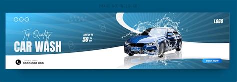 Premium Vector Car Wash Linkedin Banner Post Spotlighting Dynamic