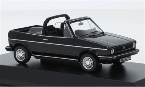 Miniature Volkswagen Golf Norev I Cabriolet Noire Softtop