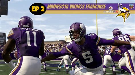 Madden 16 Xbox One Minnesota Vikings Owner Mode Franchise EP2 Week