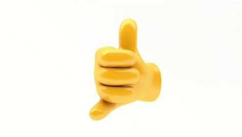 Modelo 3d Emoji Mano Llamame Icono Turbosquid 1415312