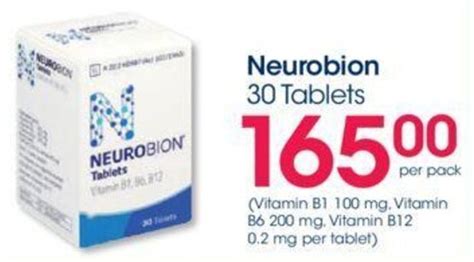 Neurobion Tablets Per Pack Offer At Clicks