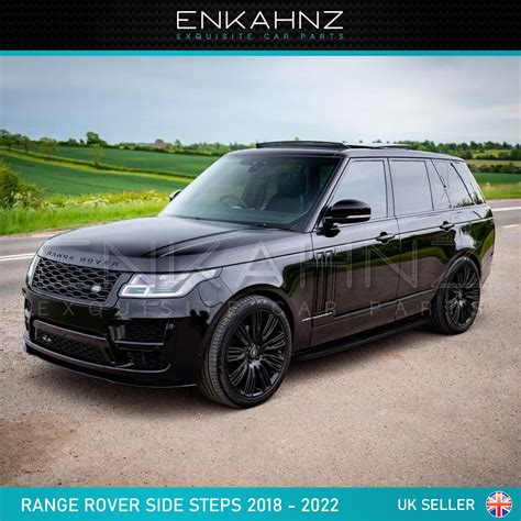 Range Rover Vogue Side Steps Black Edition 2018 2022 Shop Enkahnz