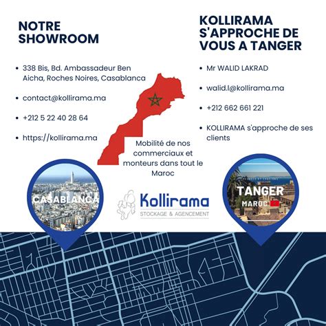 KOLLIRAMA S APPROCHE DE VOUS A TANGER Rayonnage Maroc Stockage