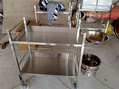 Stainless Steel Ss Hospital Dressing Trolley At Rs In Kolkata Id