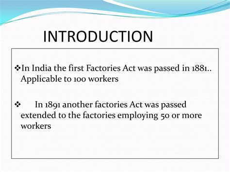 Factories Act 1948 Ppt