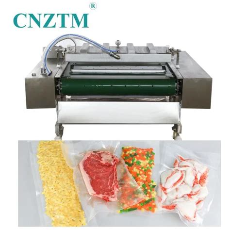 Continuous Belt Conveyor Vacuum Packaging Machine For Whole Chicken