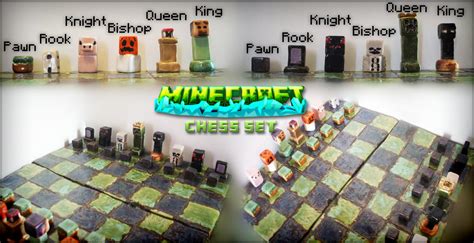 Minecraft Chess Set by Rubyian on DeviantArt