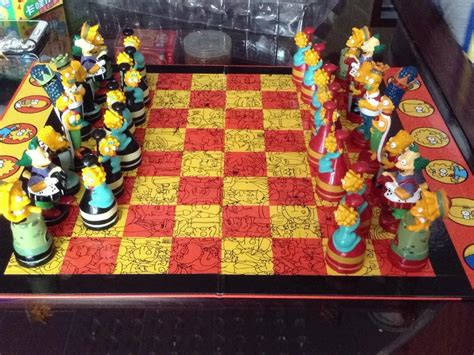 Colorful Simpson high quality chess set for kids best Birthday gift-in Chess Sets from Sports ...