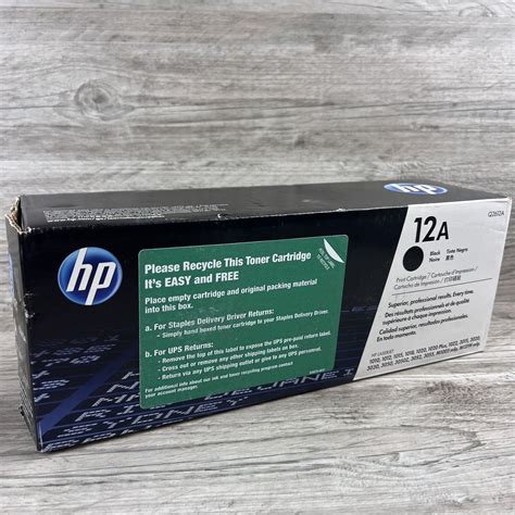 Hp Q A A Hewlett Packard Black Toner Cartridge Genuine Oem New