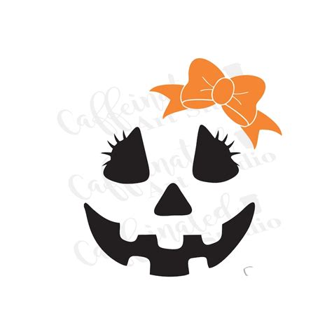 Jack-o-lantern Face Svg / Jack-o-lantern Girl Face Svg / - Etsy