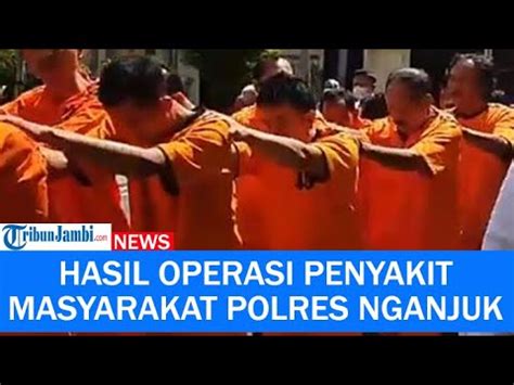 Hasil Operasi Penyakit Masyarakat Polres Nganjuk Pelaku Tawuran Hingga