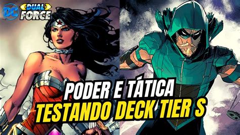 Poder e Tática Deck TIER S de DC Dual Force Arqueiro Verde e Mulher