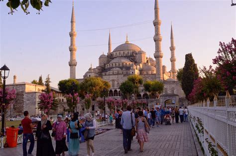 Celebrating Eid Ramadan In Blue Mosque Istanbul