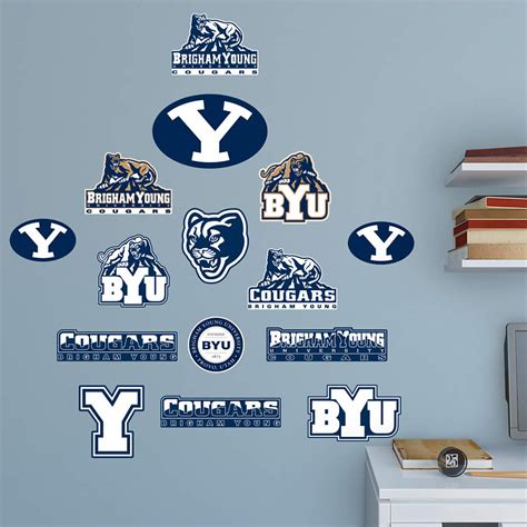 BYU Cougars - Team Logo Assortment Wall Decal | Shop Fathead® for BYU ...