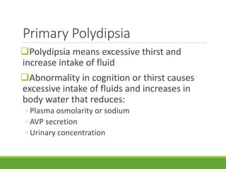 Psychogenic Polydipsia | PPT