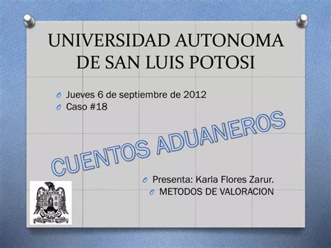 PPT - UNIVERSIDAD AUTONOMA DE SAN LUIS POTOSI PowerPoint Presentation ...