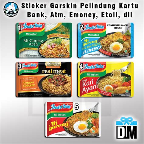 Jual Sticker Pelindung Gar Skin Kartu ATM Indomie Supermie Mie Instant