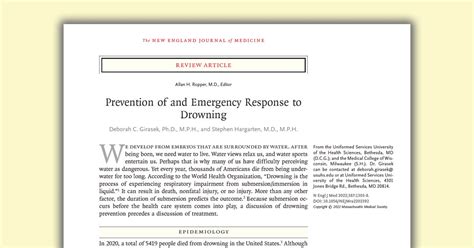 Nejm On Twitter Preventive Policies To Reduce Drowning Are