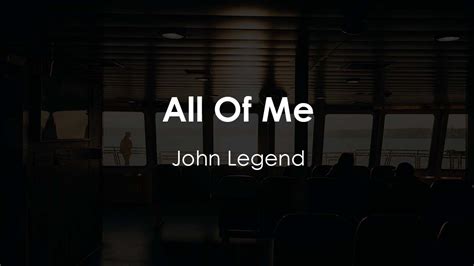 John Legend All Of Me Lyric Video YouTube