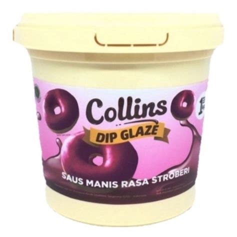 Jual COLLINS DIP GLAZE DENGAN ANEKA RASA KEMASAN PABRIK 1KG COKLAT