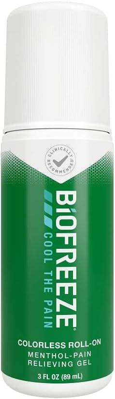 Buy Biofreeze Roll On Pain Relieving Gel 3 Fl Oz Colorless Topical