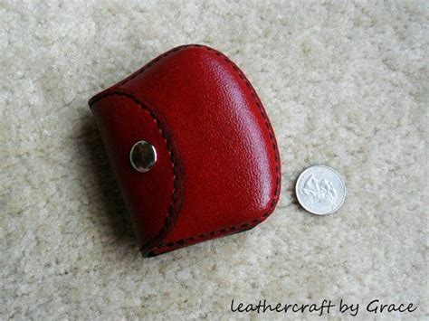 Hand Stitched Handmade Red Cowhide Leather Ipod Ear Etsy